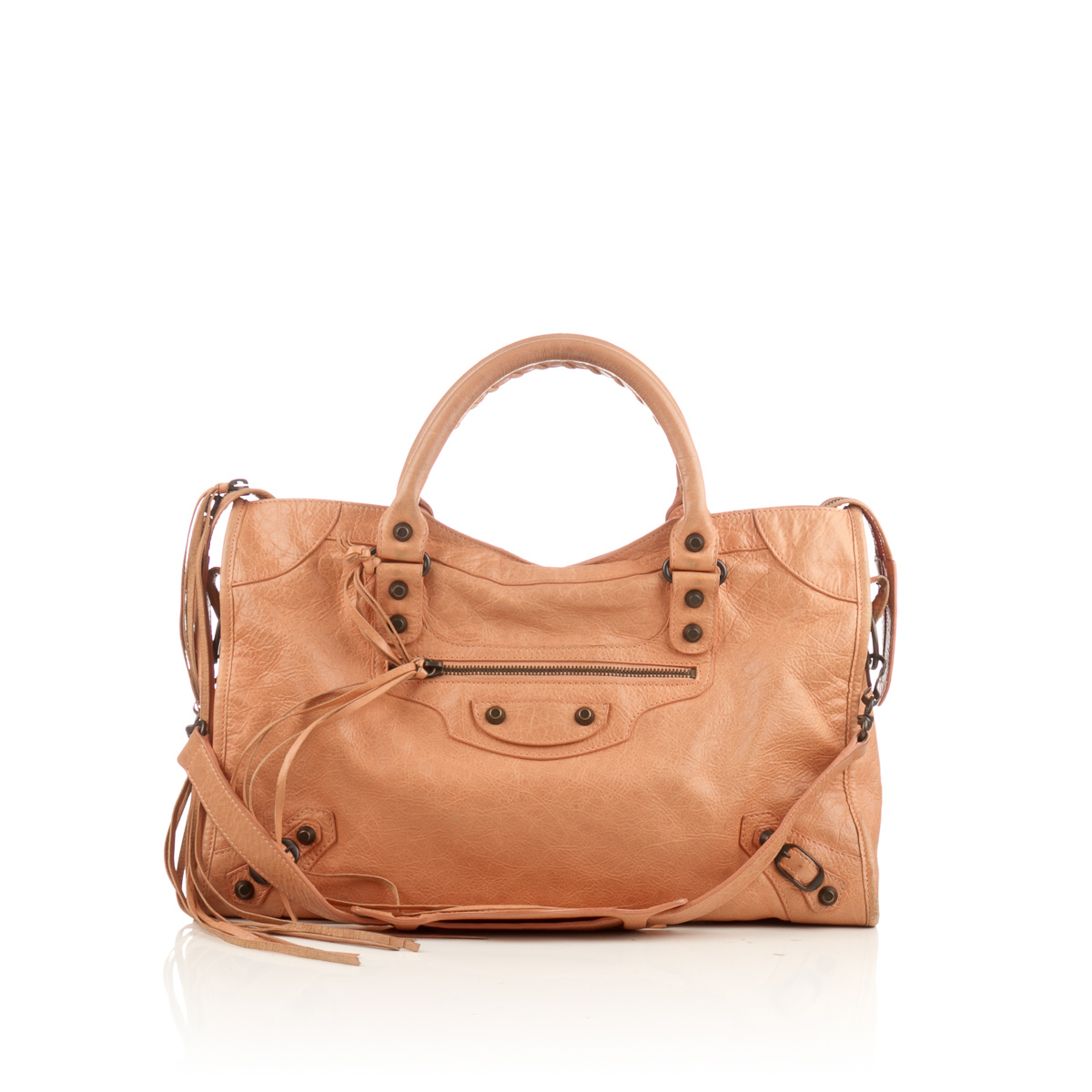 Balenciaga Camel Tan Leather Neo Classic Handbag  electricmallcomng